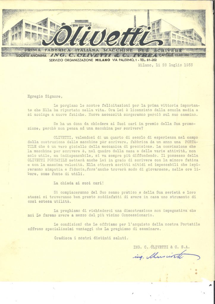 Lettera commerciale 1933 (2)