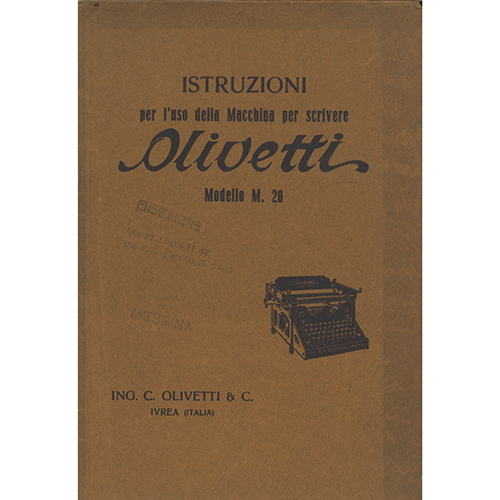 Libretto istruzione Olivetti M20