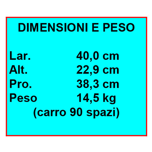 Dimensioni e peso Olivetti M80 - Lexicon 80