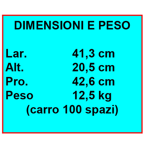Dimensioni e peso Olivetti Linea 88
