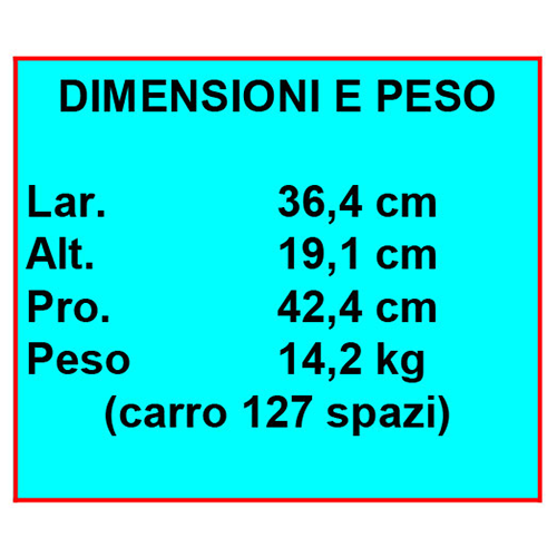Dimensione e peso Olivetti Linea 98