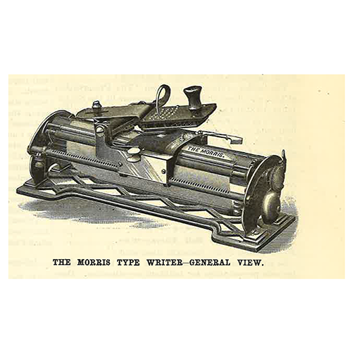 Illustrazione Morris typewriter