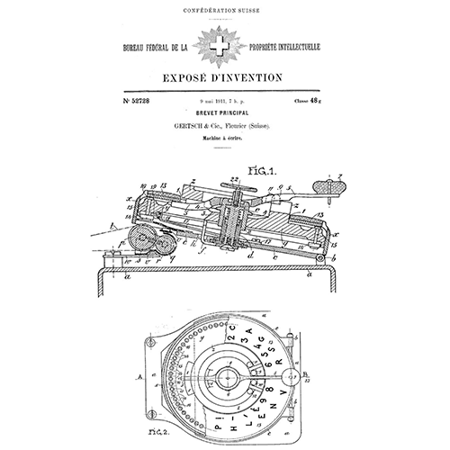 Brevetto Darling typewriter